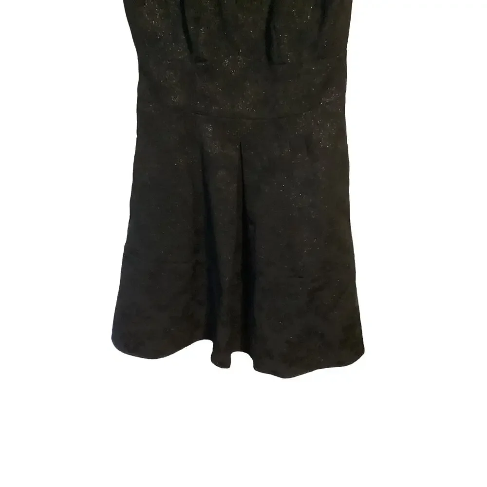 1149  Nanette Lepore Black Dress Lined Mini Size 6